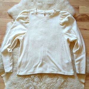 Madewell Puff Sleeve Sweater Top